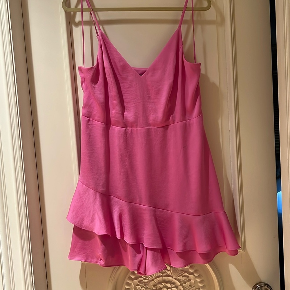 Pink Ruffle Romper